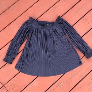 Banana Republic Pleated Off-the-Shoulder Blouse